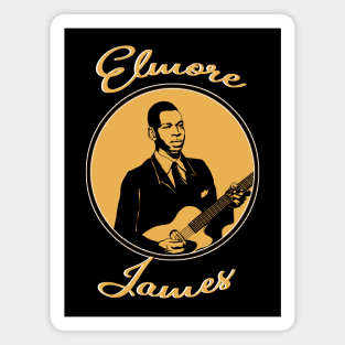 Elmore James (retro style) Magnet